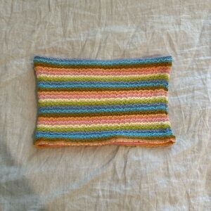 Tiger Mist Colorful Knit Tube Top